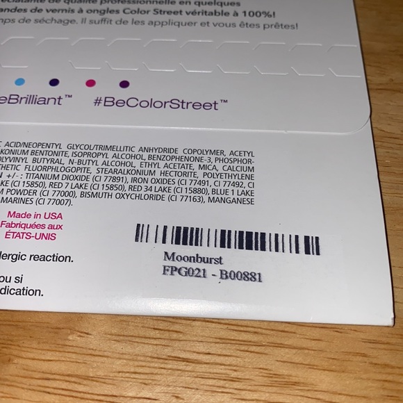 “Moonburst” Color Street, Pedicure, 100% Nail Polish Strips - Picture 3 of 4